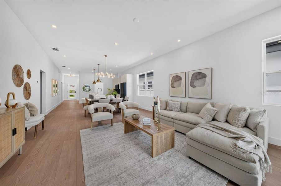 Furnished interior view inside a new home in , St. Petersburg (Image 15).