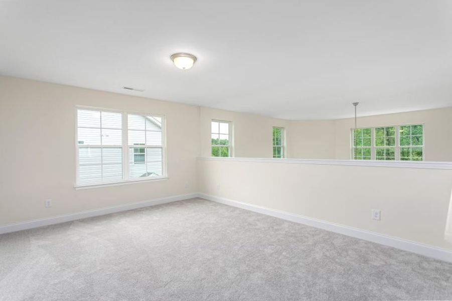 Representative unfurnished interior of a home built from the Jamestown by Keystone Homes NC in Royal Pines, Trinity (Image 57). Representative unfurnished interior of a home built from the Jamestown by Keystone Homes NC in Royal Pines, Trinity (Image 57).
