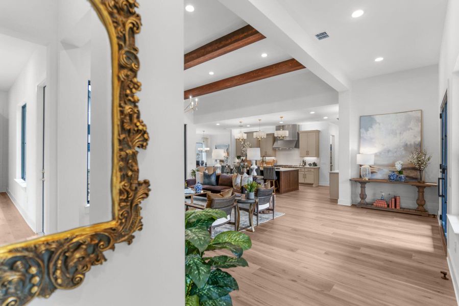 Furnished interior view inside a new home in Enchanted Bluff, Garden Ridge (Image 17).