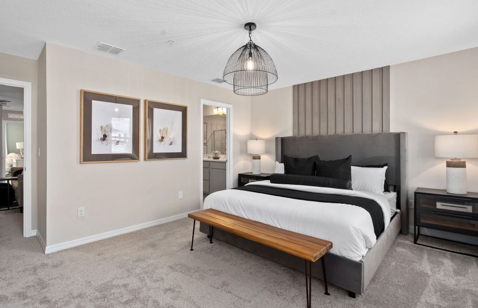 Furnished interior view inside a new home in EverBe, Orlando (Image 5).