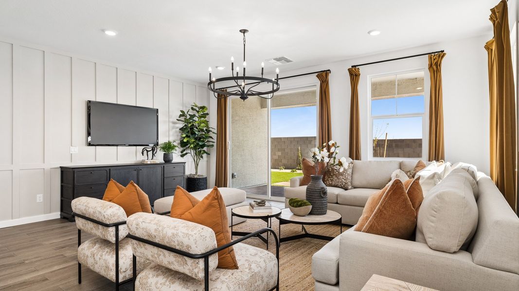 Representative furnished interior of a home built from the Dune by D.R. Horton in Westpark, Buckeye (Image 19).