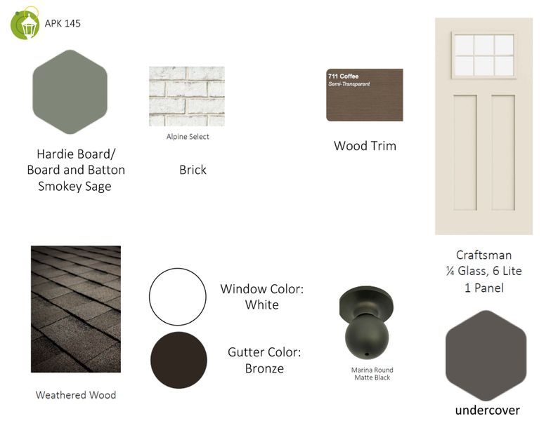 Sample of building materials used in homes in Anderson Park, Hendersonville (Image 37).