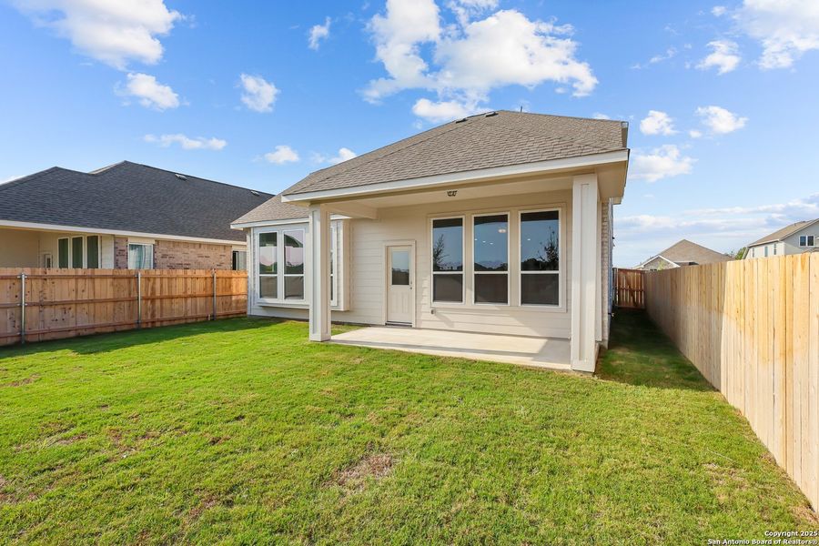 Exterior details and patio area of a home in Sunflower Ridge, New Braunfels (Image 2). Exterior details and patio area of a home in Sunflower Ridge, New Braunfels (Image 2).