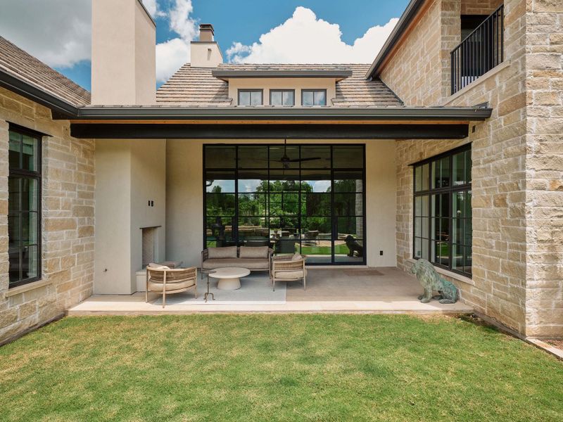 Exterior details and patio area of a home in , Austin (Image 26).