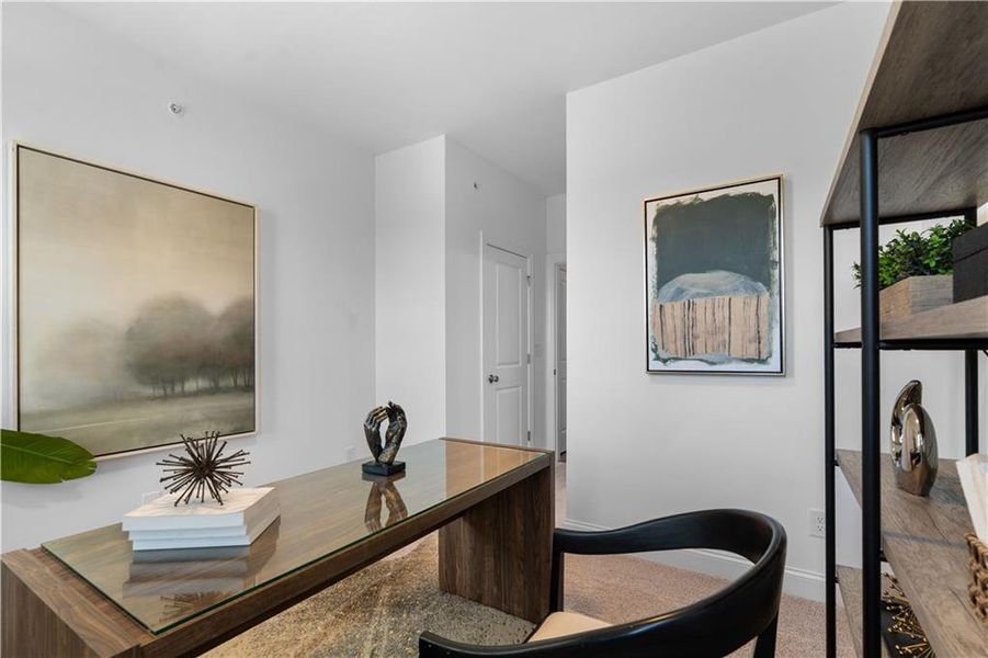 Furnished interior view inside a new home in Brookside Reserve, Alpharetta (Image 19).