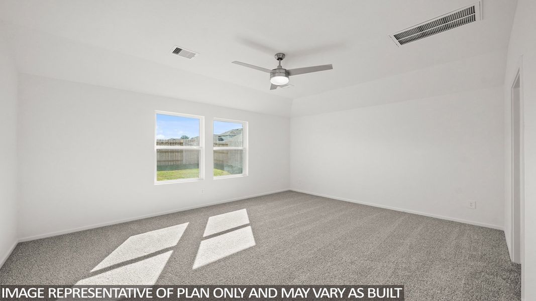 Representative unfurnished interior of a home built from the Harris by D.R. Horton in Sunterra Lakes, Brookshire (Image 17). Representative unfurnished interior of a home built from the Harris by D.R. Horton in Sunterra Lakes, Brookshire (Image 17).