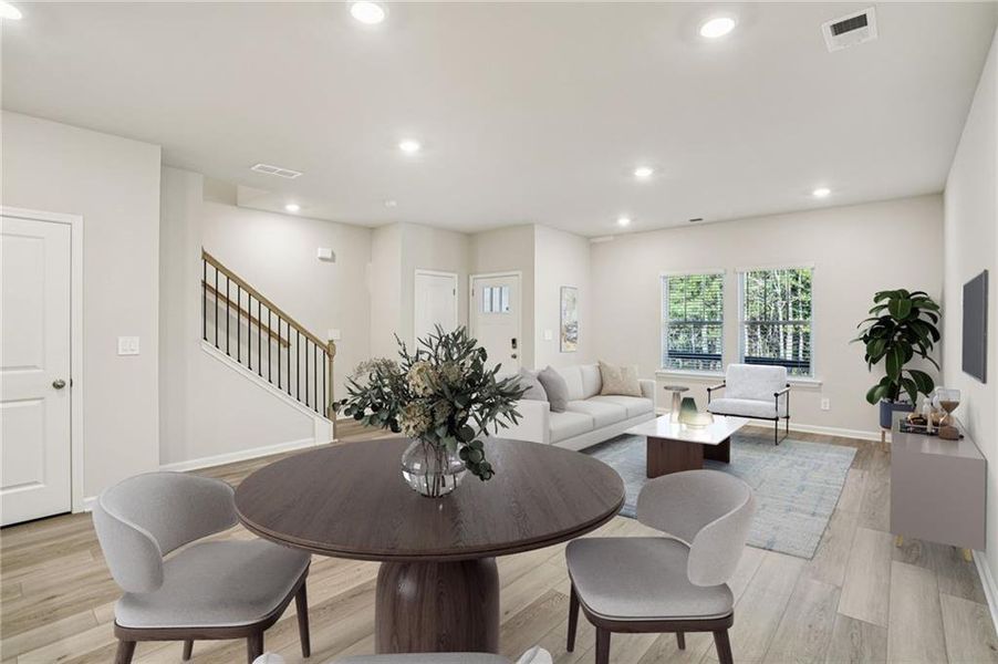 Furnished interior view inside a new home in , Conyers (Image 6).