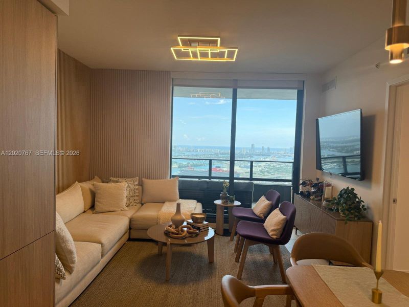 Furnished interior view inside a new home in , Miami (Image 6). Furnished interior view inside a new home in , Miami (Image 6).