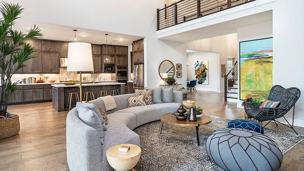 Furnished interior view inside a new home in Travisso, Leander (Image 11).