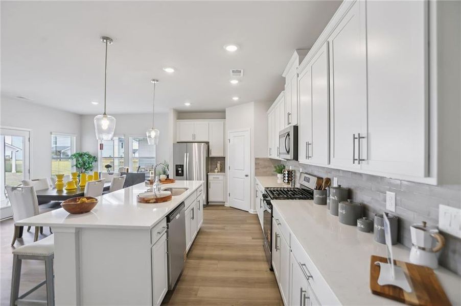 Furnished interior view inside a new home in Westmont Preserve, Powder Springs (Image 11).