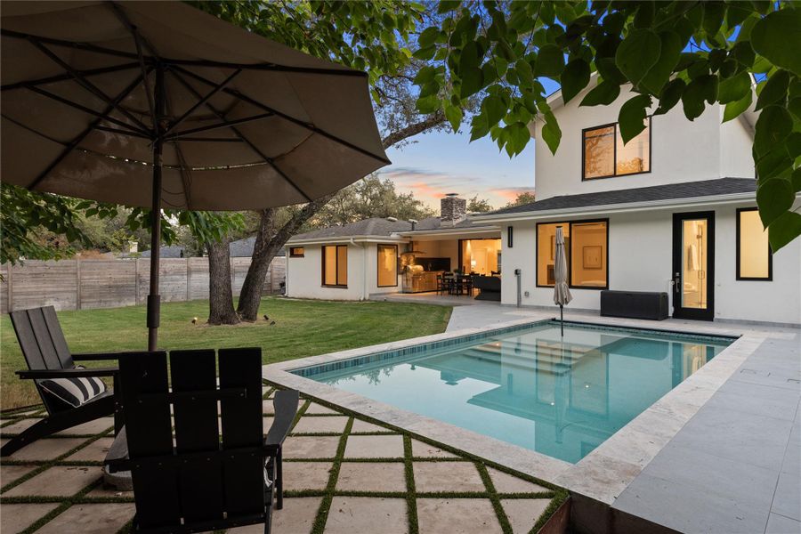 Lounge year round in your heated pool Lounge year round in your heated pool