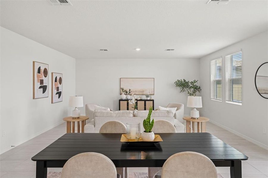 Furnished interior view inside a new home in Two Rivers - Classic Series, Zephyrhills (Image 7).
