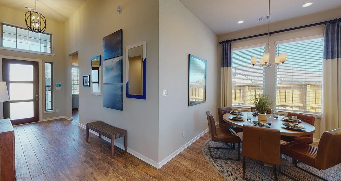 Representative furnished interior of a home built from the Hillcrest by Chesmar Homes in Sienna Chateau, Missouri City (Image 5).