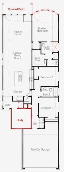 2D floor plan layout of this home in Two Step Farm, Montgomery, TX (Image 3). 2D floor plan layout of this home in Two Step Farm, Montgomery, TX (Image 3).