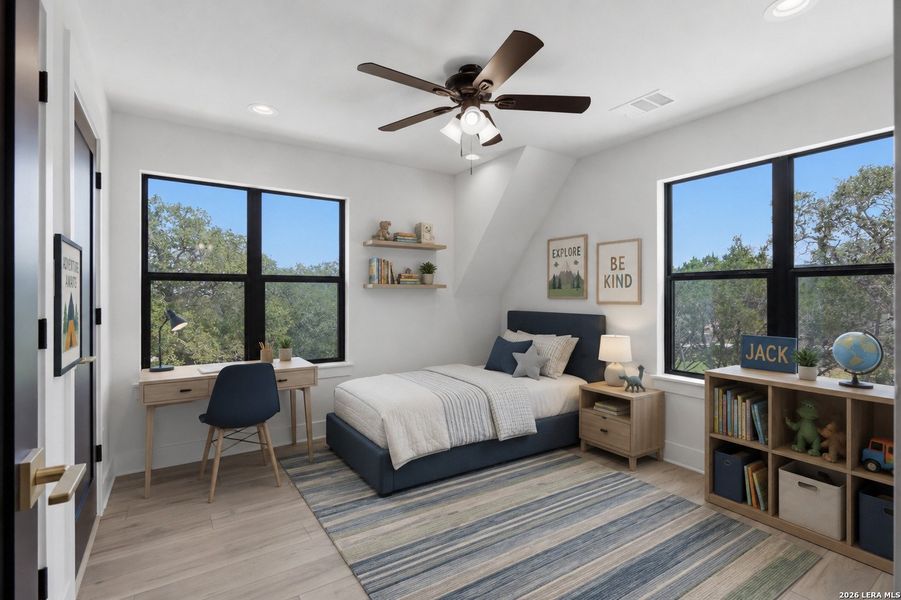 Furnished interior view inside a new home in , Spring Branch (Image 39).