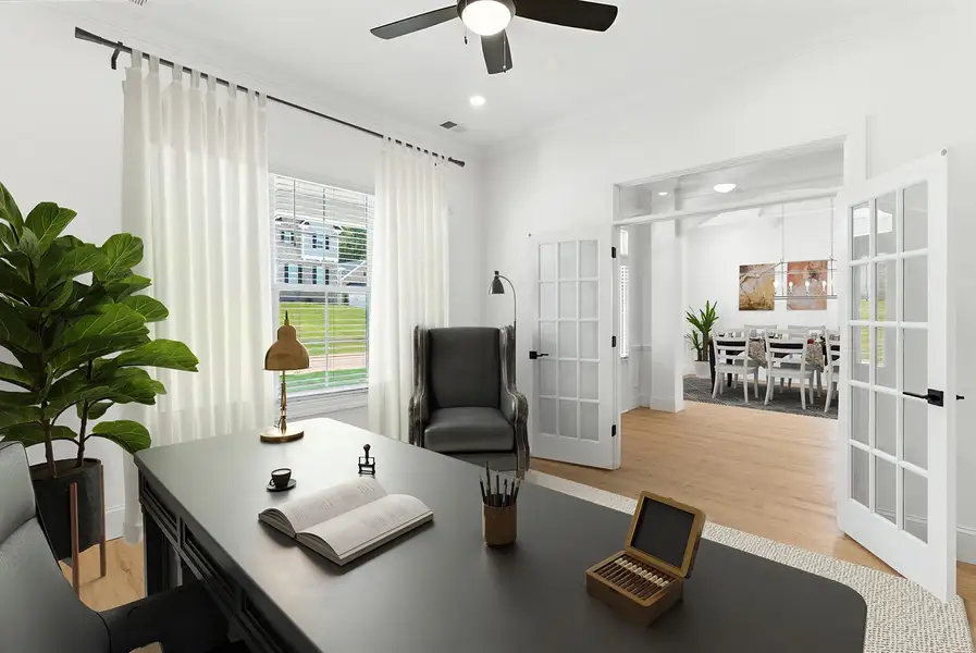 Representative furnished interior of a home built from the Rutledge II - Elite Collection by Mungo Homes in Suter Estates, Easley (Image 7).