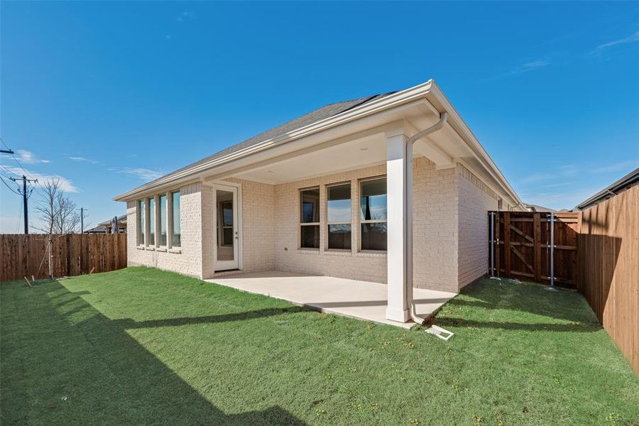 Exterior details and patio area of a home in Villages of Hurricane Creek, Anna (Image 3). Exterior details and patio area of a home in Villages of Hurricane Creek, Anna (Image 3).
