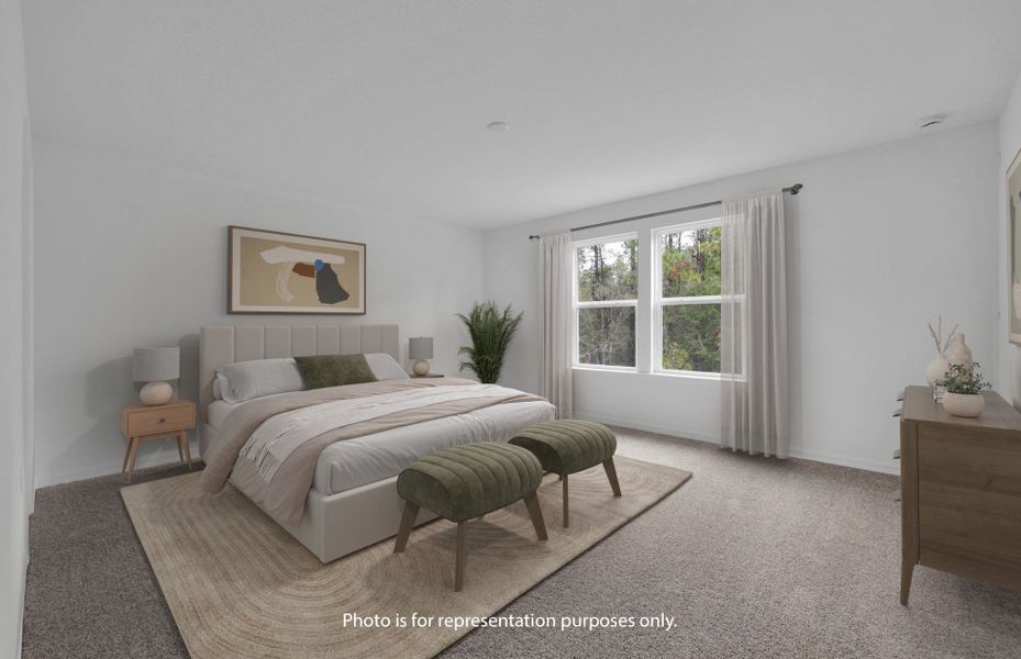 Furnished interior view inside a new home in Hyland Trail, Green Cove Springs (Image 12).