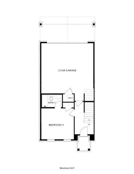 2D floor plan layout of this home in Waterhaven, Cumming, GA (Image 5).