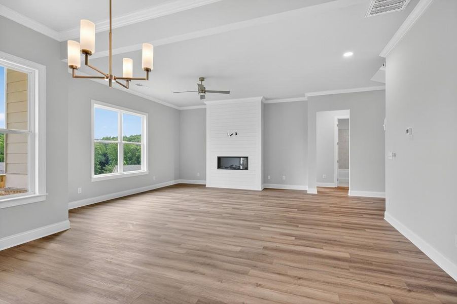 Spacious, unfurnished interior of a new home in Traditions Of Braselton, Jefferson (Image 54). Spacious, unfurnished interior of a new home in Traditions Of Braselton, Jefferson (Image 54).