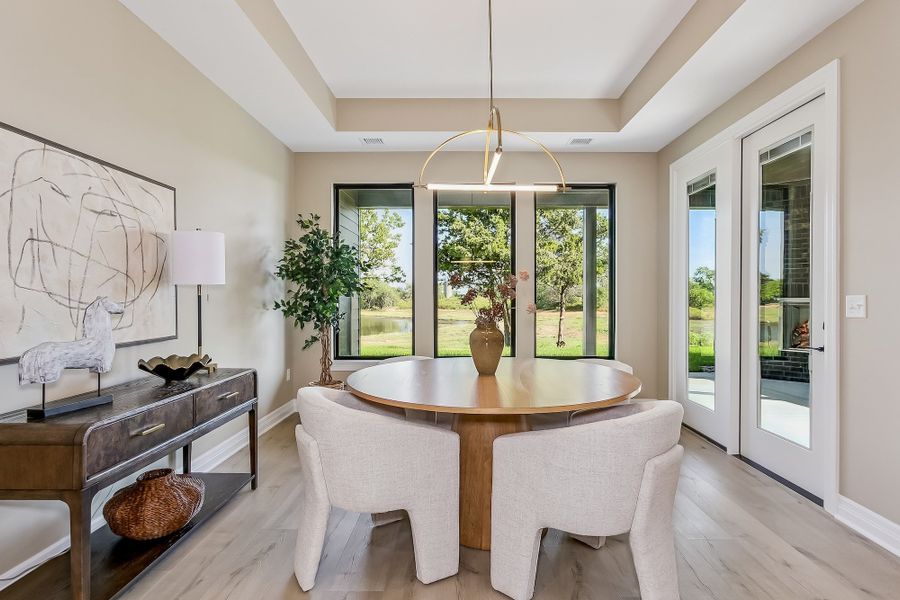 Furnished interior view inside a new home in The Courtyards at Jacobs Farm, Wichita (Image 10).