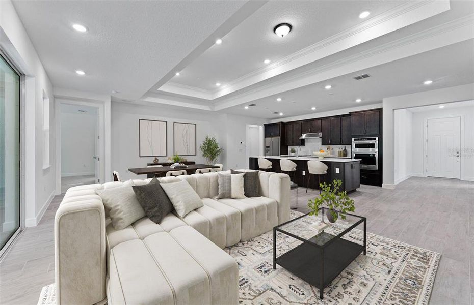 Furnished interior view inside a new home in Del Webb Stone Creek, Ocala (Image 4).