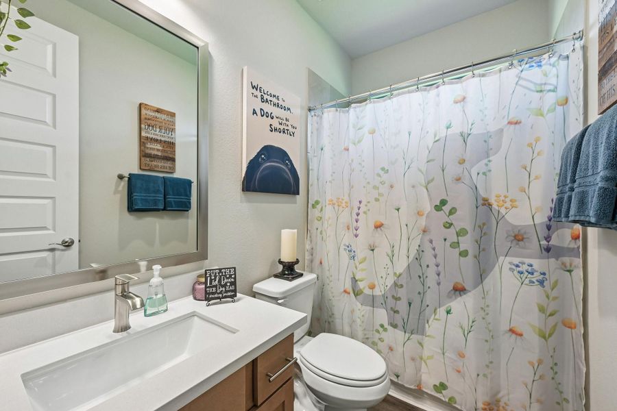 Furnished interior view inside a new home in , Cypress (Image 6).