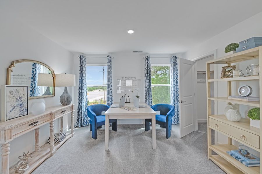 Furnished interior view inside a new home in Silverstone, Knightdale (Image 18).