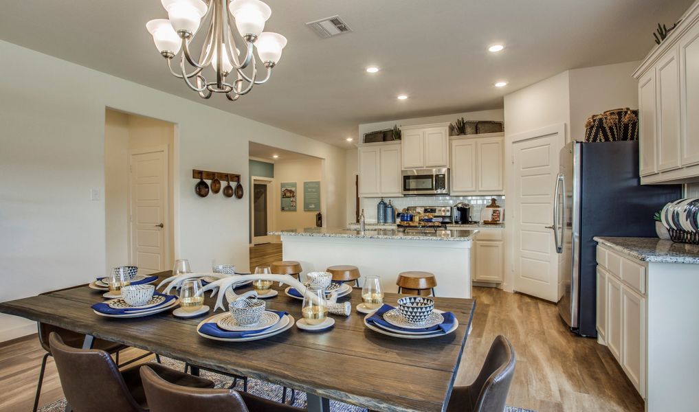 Bright and open dining area