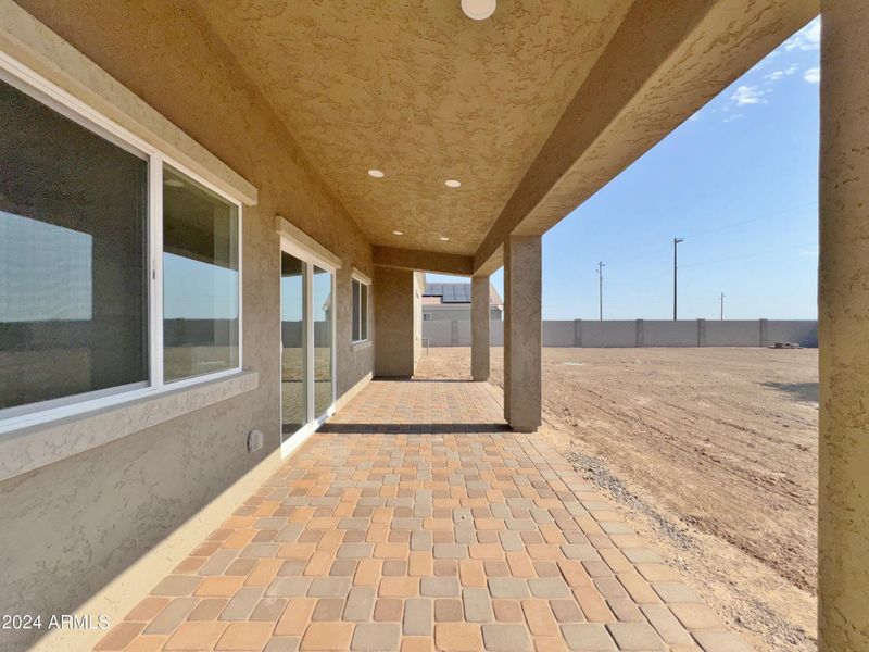 Covered back patio