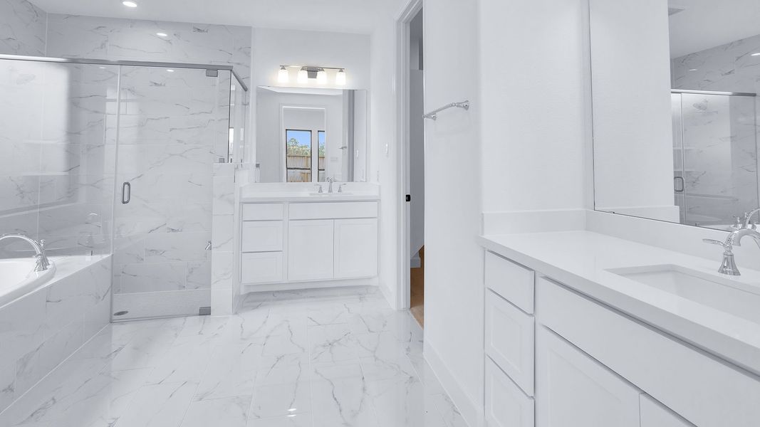 Furnished interior view inside a new home in Grand Central Park 50', Conroe (Image 5). Furnished interior view inside a new home in Grand Central Park 50', Conroe (Image 5).