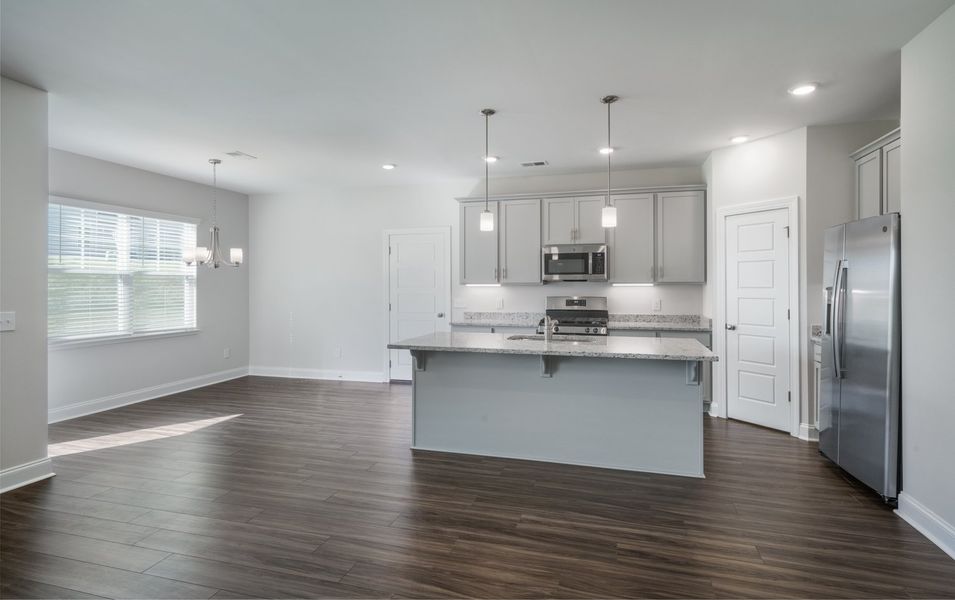 Representative furnished interior of a home built from the The Calle by Cothran Homes in Holly Ridge, Greenville (Image 8). Representative furnished interior of a home built from the The Calle by Cothran Homes in Holly Ridge, Greenville (Image 8).