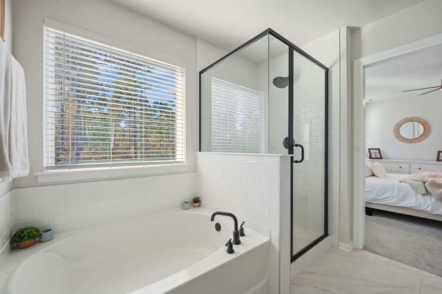Furnished interior view inside a new home in Jasmine Point at Lakes of Cane Bay, Summerville (Image 12).