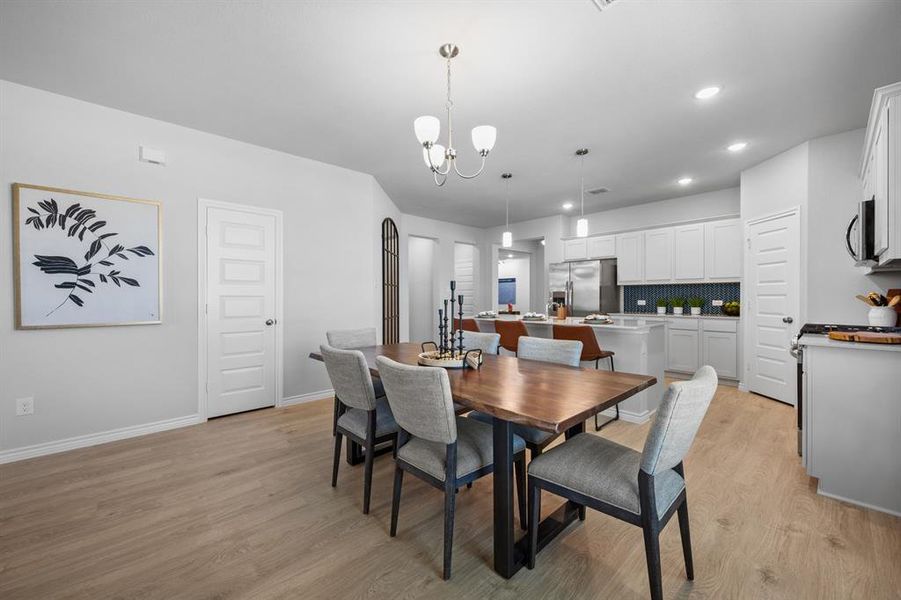 Furnished interior view inside a new home in Baker Farms, Cleburne (Image 12).