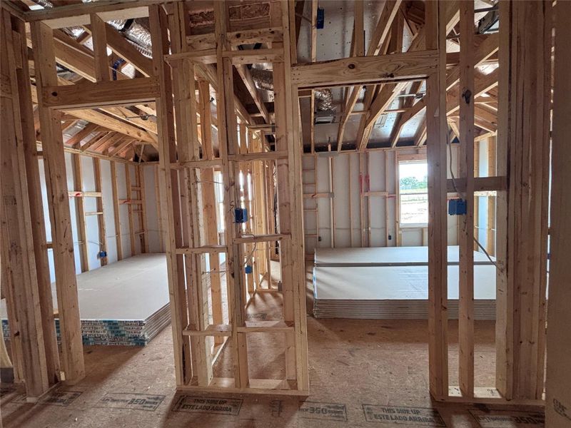 In-progress construction of a new home in The Colony 50s, Bastrop, TX (Image 33). In-progress construction of a new home in The Colony 50s, Bastrop, TX (Image 33).