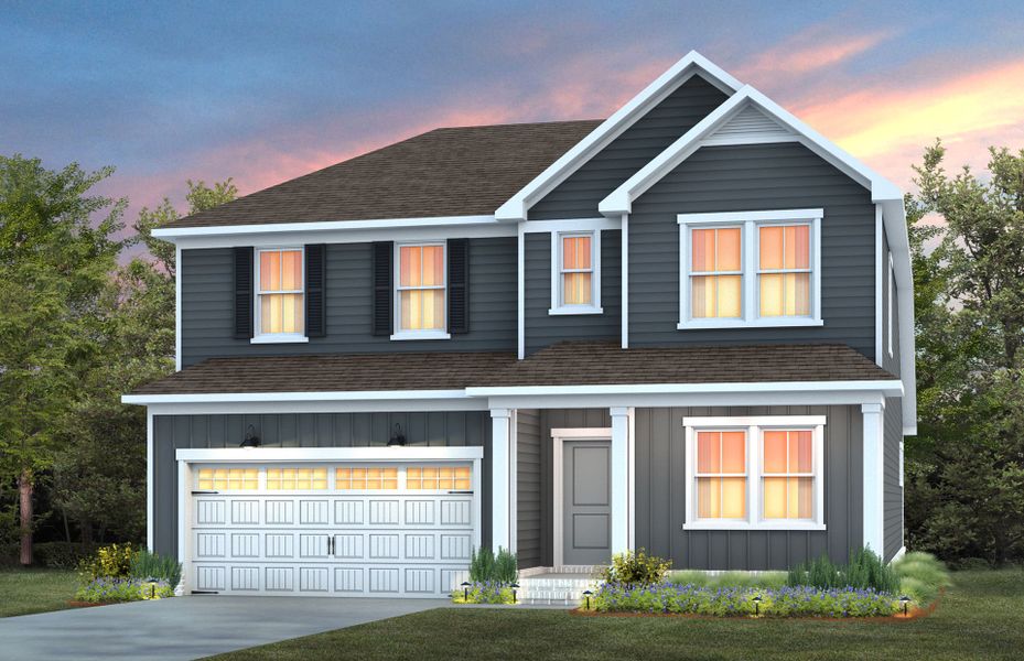 Representative exterior photo of a completed home built from the Kirby by Pulte Homes in Cambria, Garner, NC (Image 20).