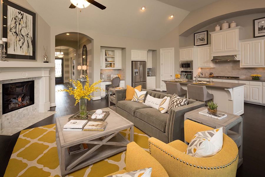 Representative Family Room - some options shown