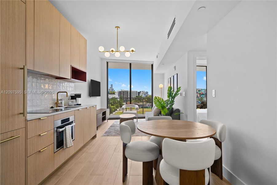 Furnished interior view inside a new home in , Miami (Image 5).