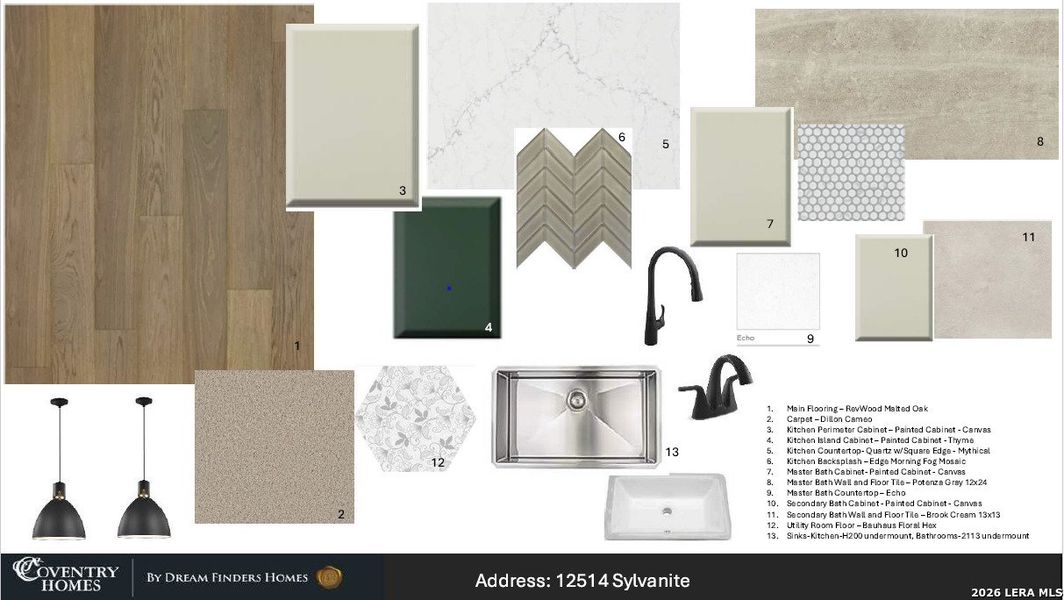 Sample of building materials used in homes in Stillwater Ranch, San Antonio (Image 3).