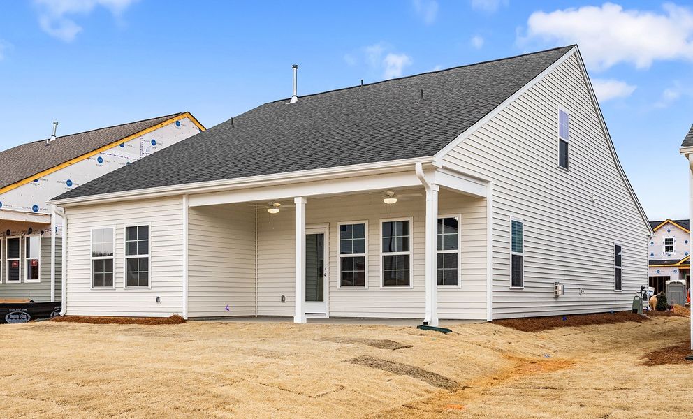 Exterior details and patio area of a home in Fieldstone, Lexington (Image 21).