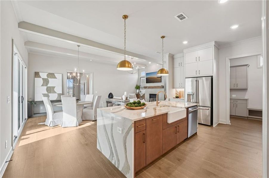 Furnished interior view inside a new home in Promenade at Sawnee Village, Cumming (Image 40).