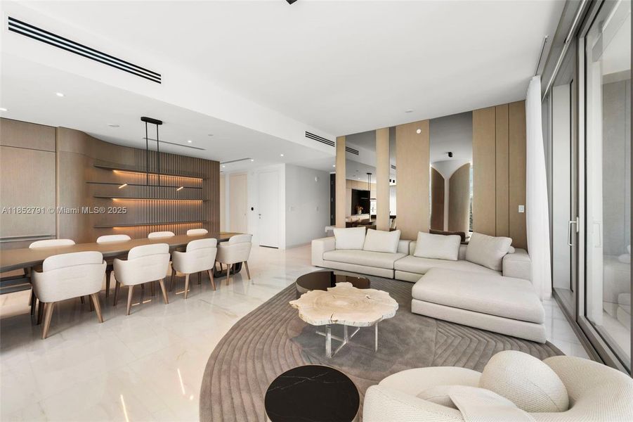 Furnished interior view inside a new home in , Miami (Image 14).