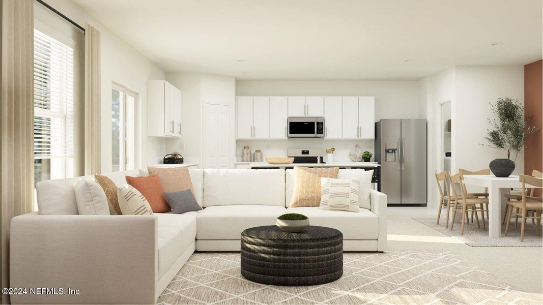 Furnished interior view inside a new home in Saddle Oaks, Jacksonville (Image 7).
