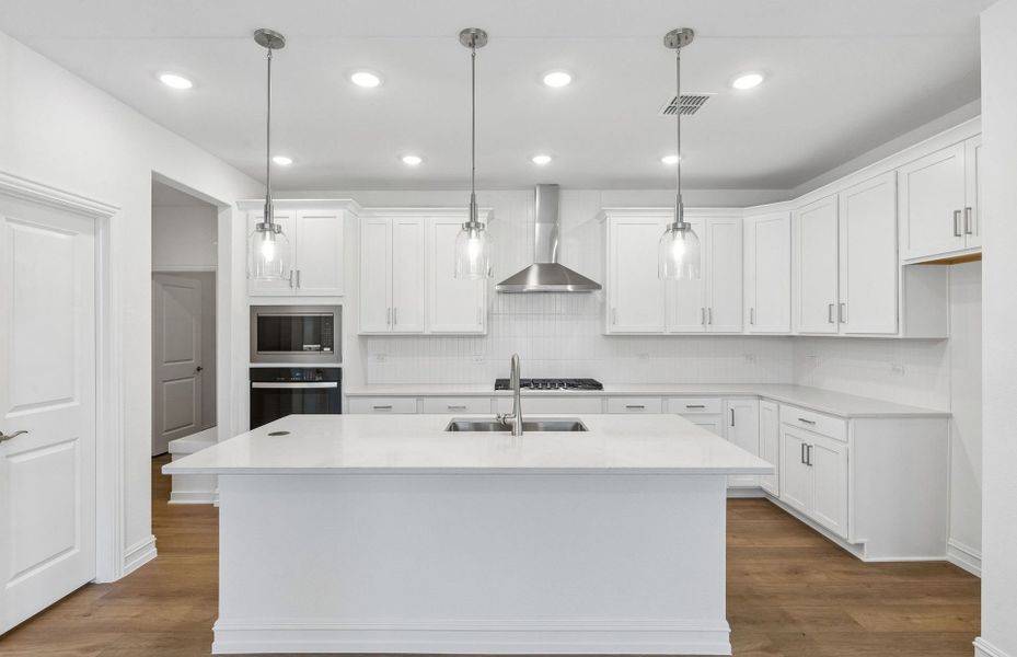 Furnished interior view inside a new home in Creekview Meadows, Pilot Point (Image 11).
