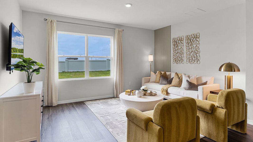 Furnished interior view inside a new home in Crosswinds, Haines City (Image 10).