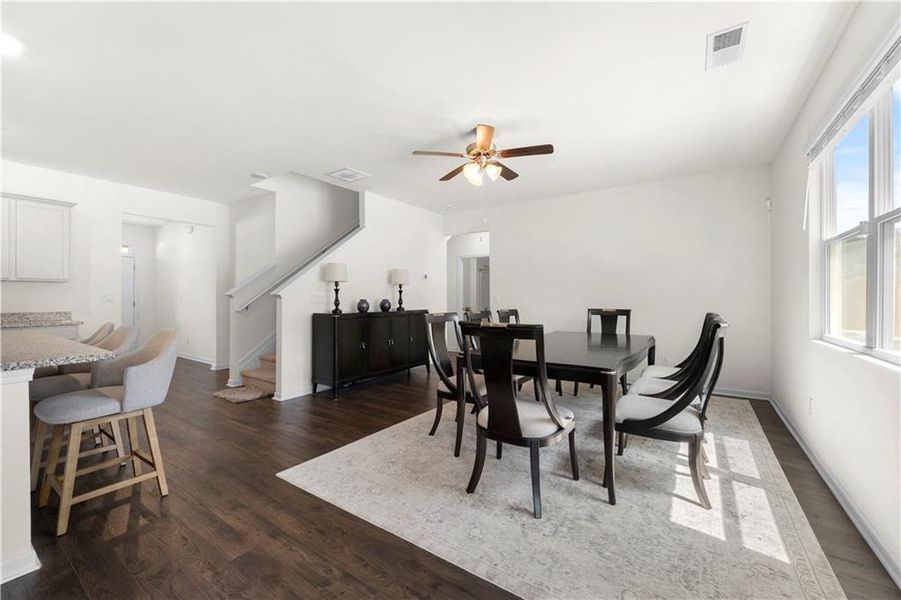 Furnished interior view inside a new home in Summerwind, Dacula (Image 18).