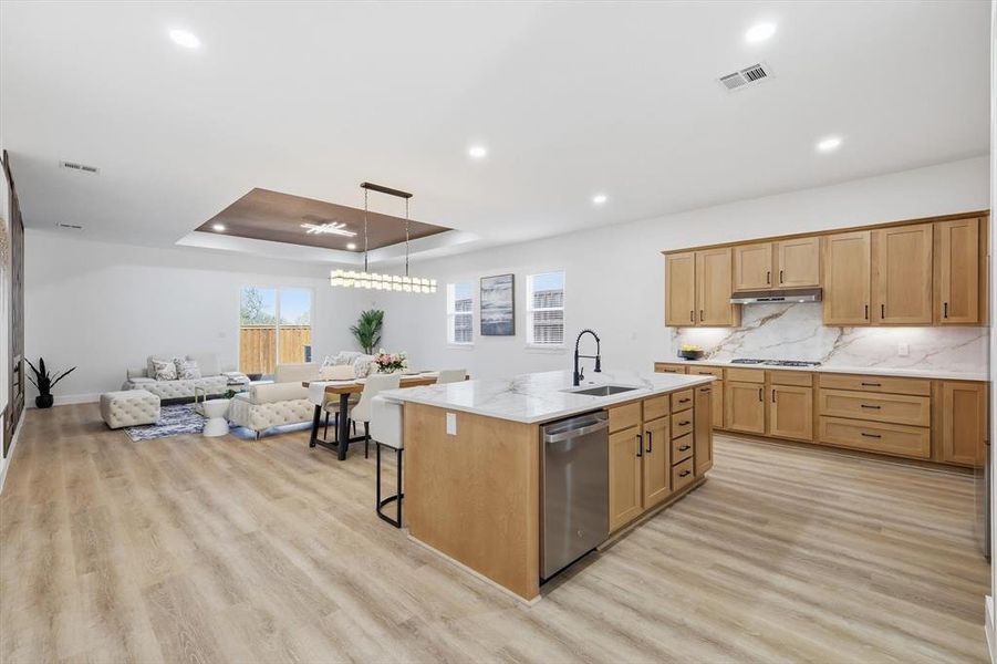 Furnished interior view inside a new home in , Denton (Image 7).