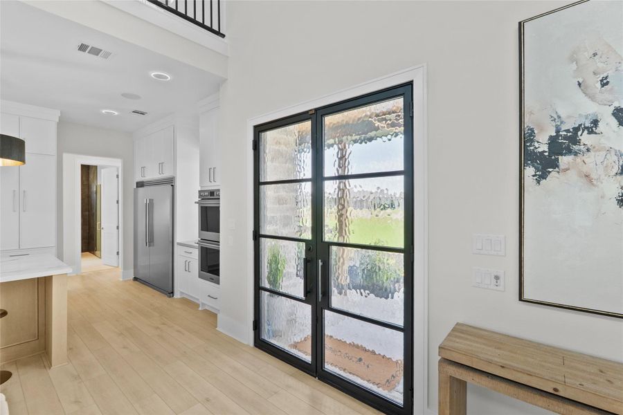 Steel Encased Double Front Door