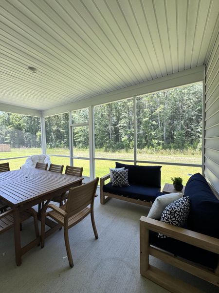 Exterior details and patio area of a home in Heron's Walk at Summers Corner: Arbor Collection, Summerville (Image 4).