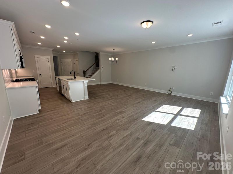 Spacious, unfurnished interior of a new home in Blythe Mill Townhomes, Waxhaw (Image 12). Spacious, unfurnished interior of a new home in Blythe Mill Townhomes, Waxhaw (Image 12).